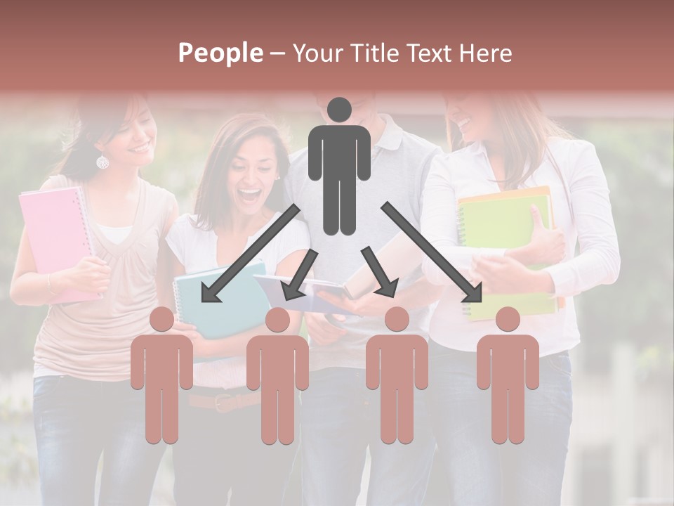 Men Education Happy PowerPoint Template