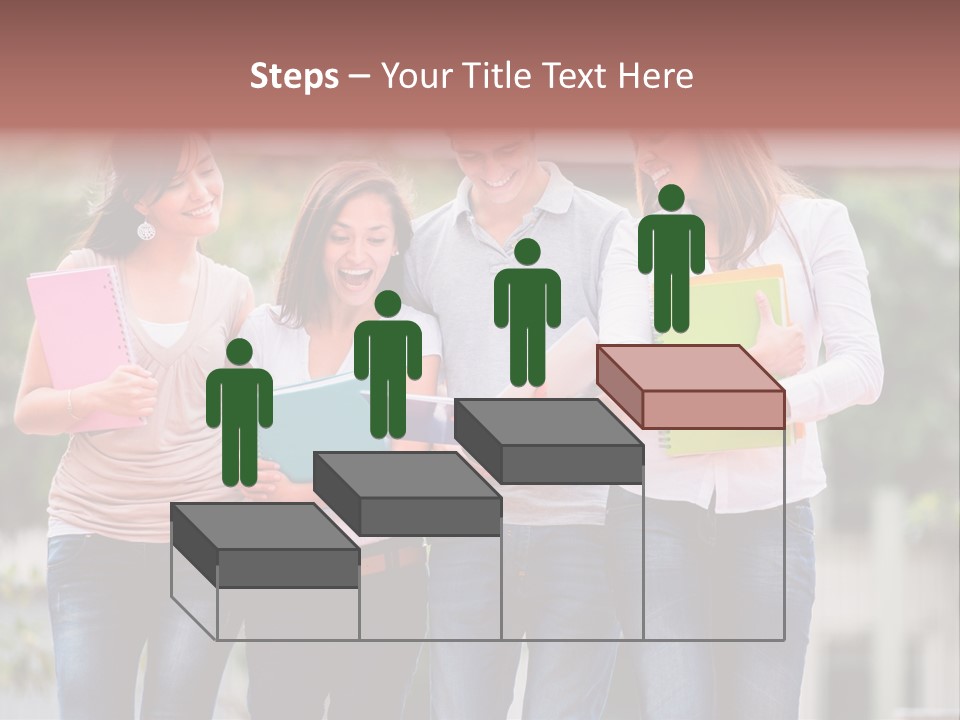 Men Education Happy PowerPoint Template