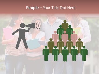 Men Education Happy PowerPoint Template