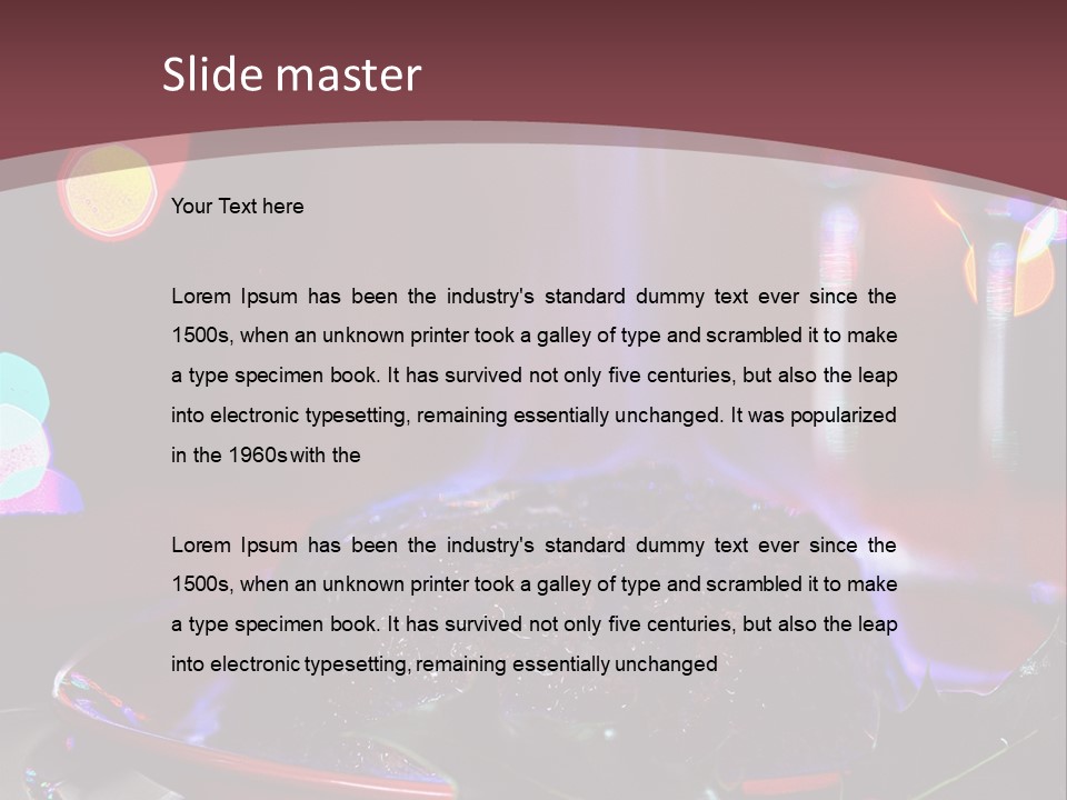 Brandy Tree Lights PowerPoint Template