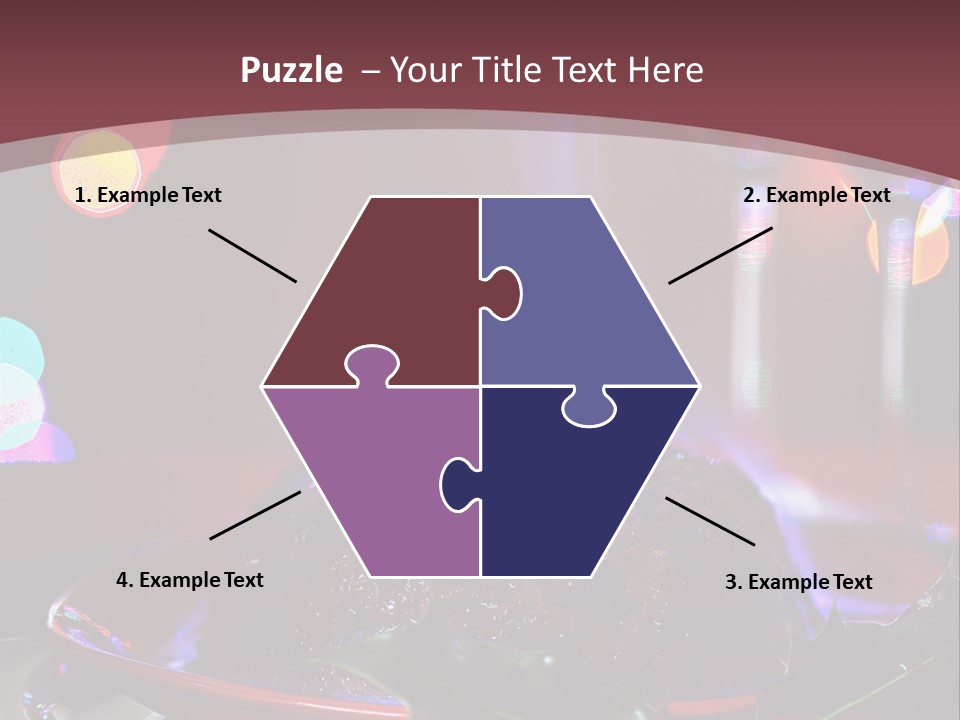 Brandy Tree Lights PowerPoint Template