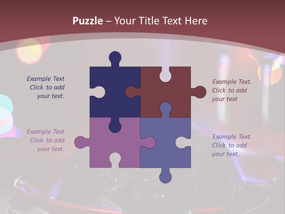 Brandy Tree Lights PowerPoint Template