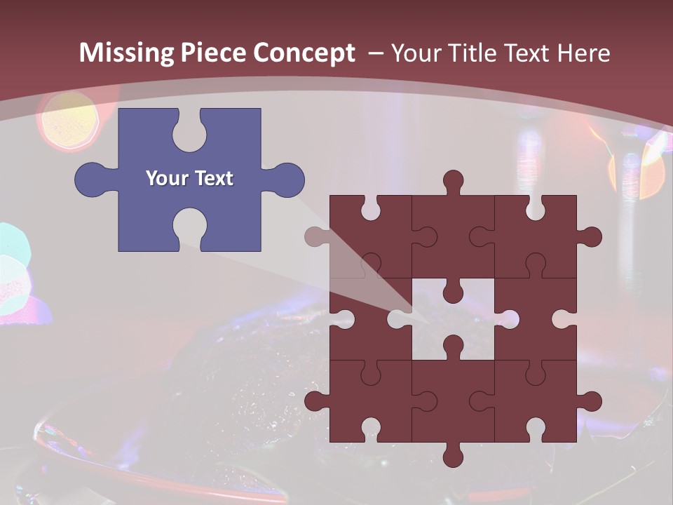 Brandy Tree Lights PowerPoint Template