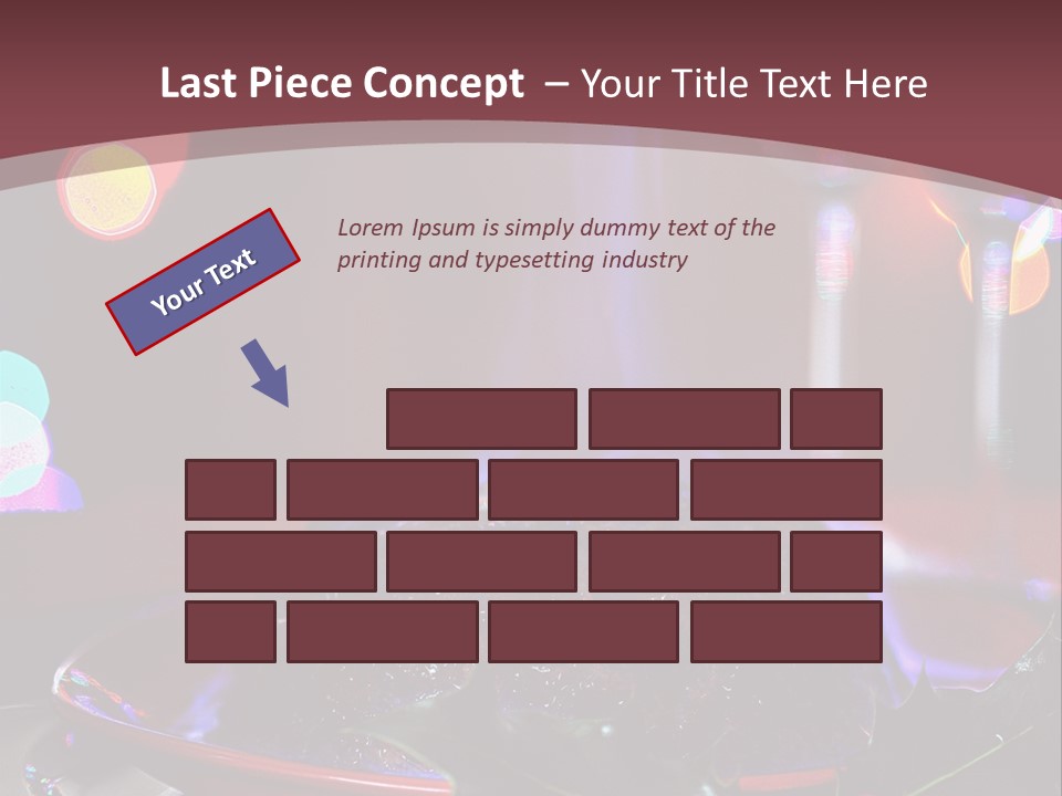 Brandy Tree Lights PowerPoint Template