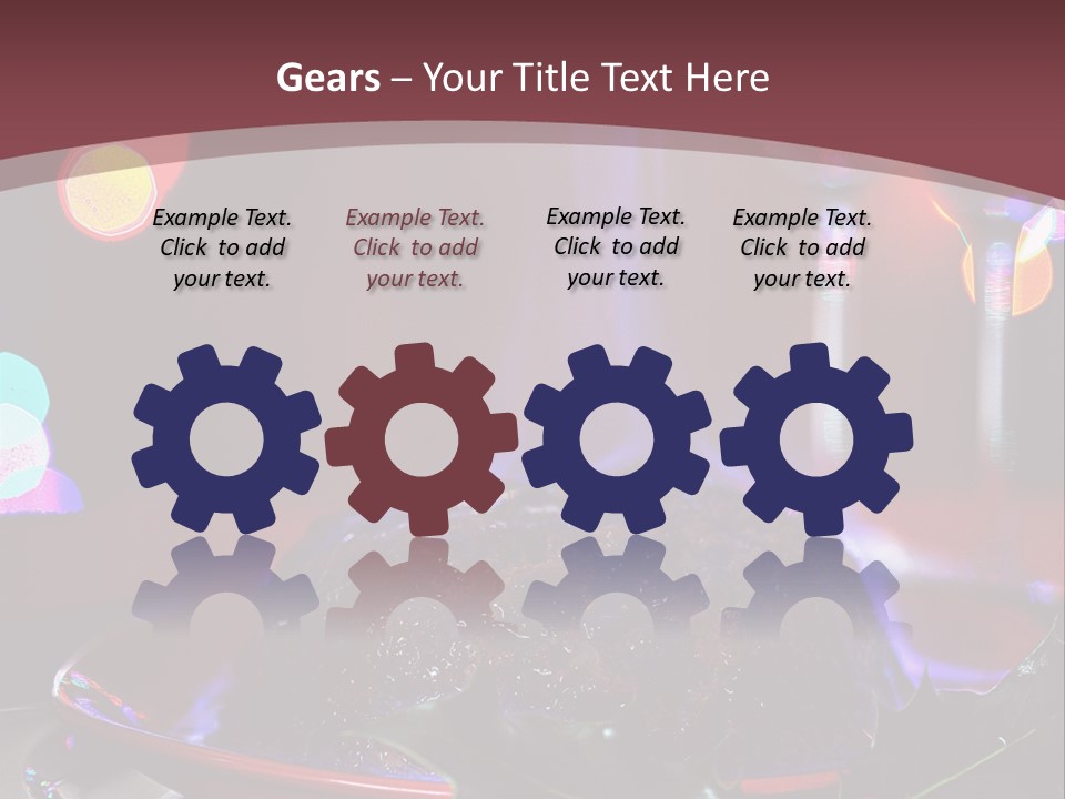 Brandy Tree Lights PowerPoint Template