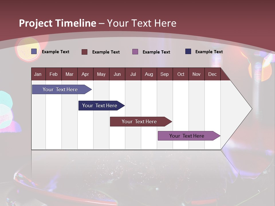 Brandy Tree Lights PowerPoint Template