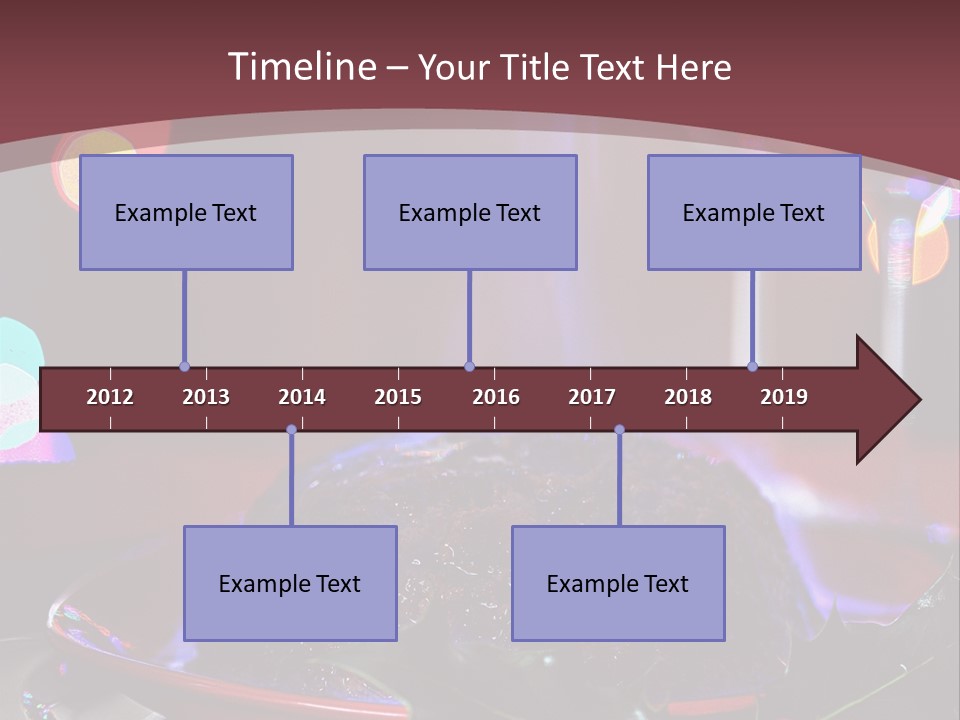 Brandy Tree Lights PowerPoint Template