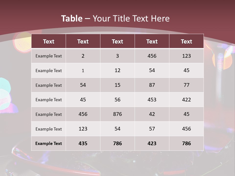 Brandy Tree Lights PowerPoint Template