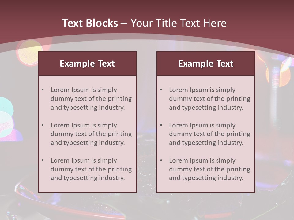 Brandy Tree Lights PowerPoint Template
