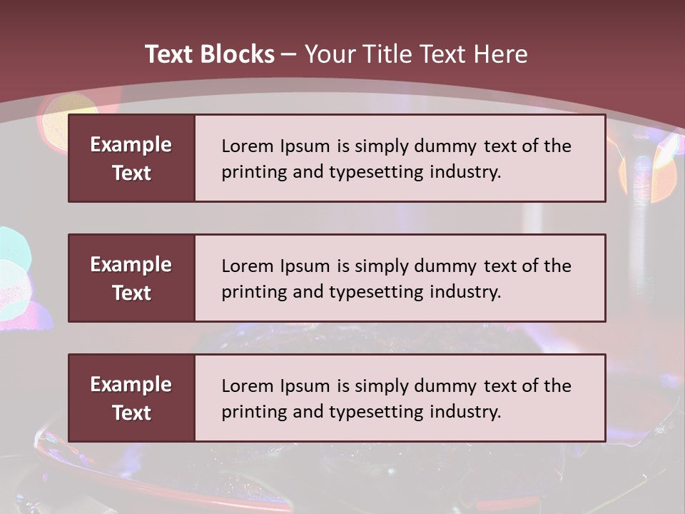 Brandy Tree Lights PowerPoint Template