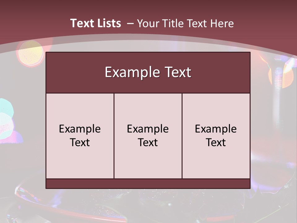 Brandy Tree Lights PowerPoint Template