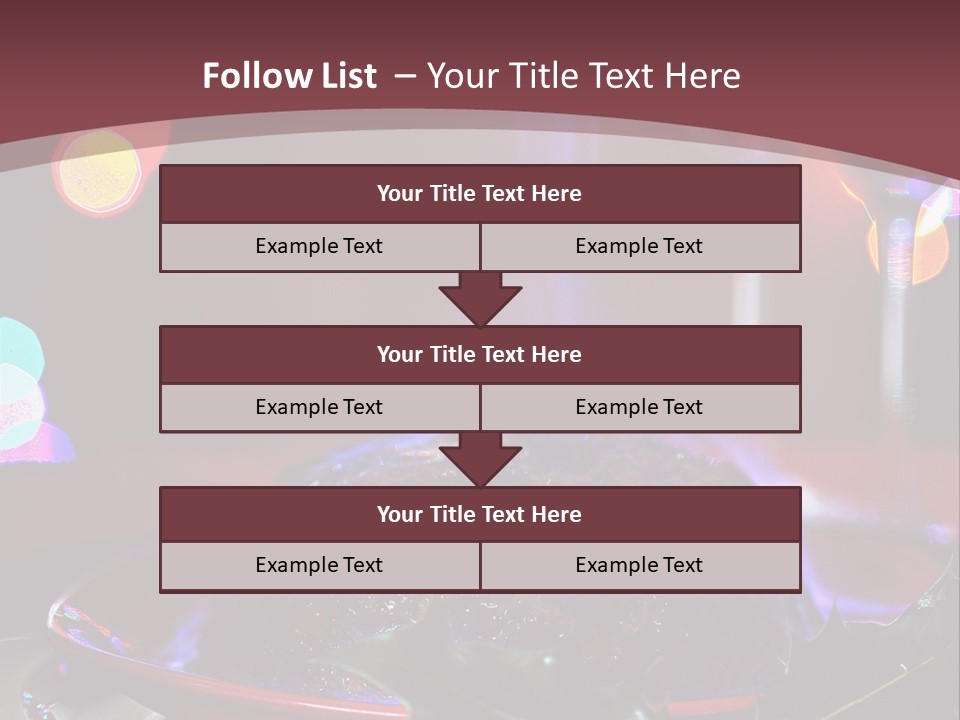Brandy Tree Lights PowerPoint Template