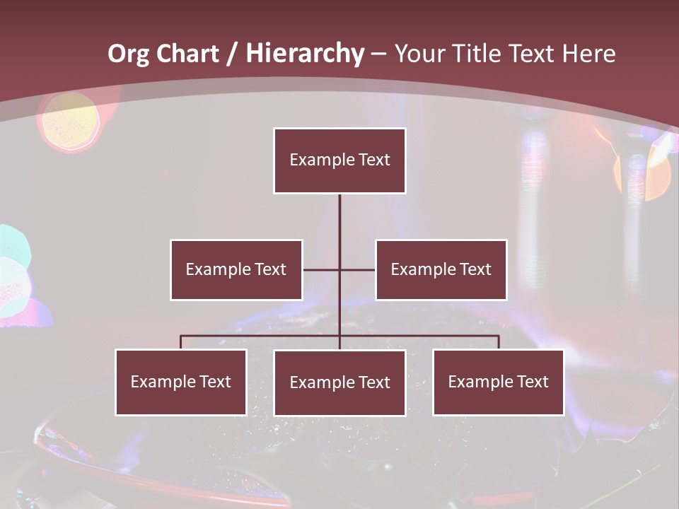 Brandy Tree Lights PowerPoint Template