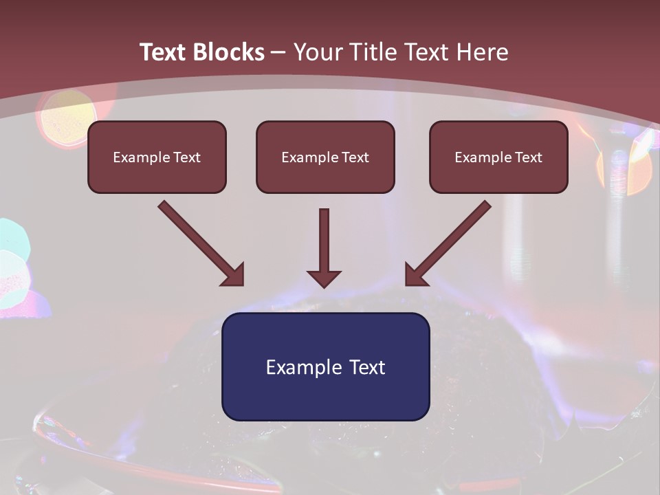 Brandy Tree Lights PowerPoint Template