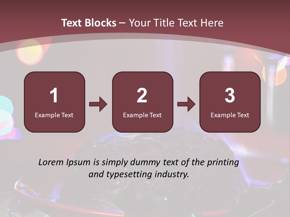 Brandy Tree Lights PowerPoint Template