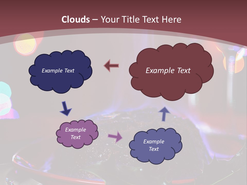 Brandy Tree Lights PowerPoint Template