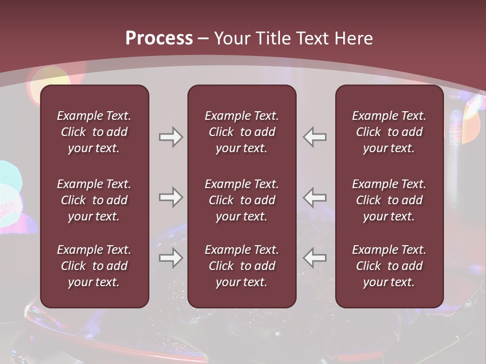 Brandy Tree Lights PowerPoint Template