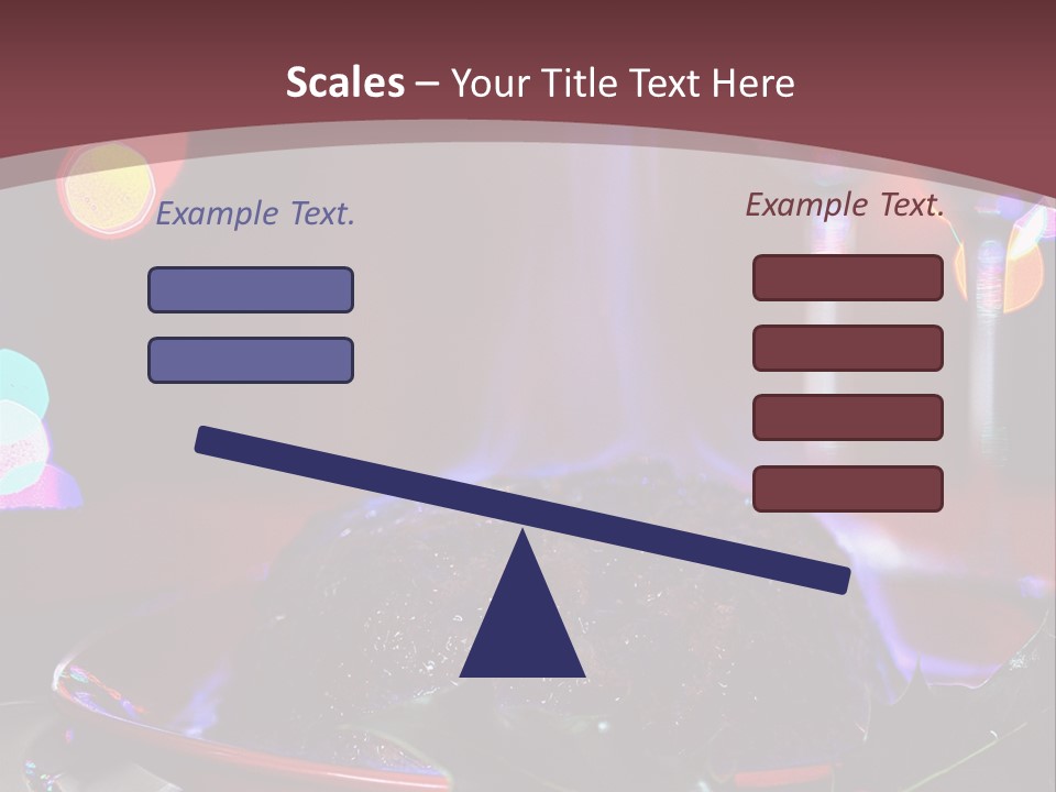 Brandy Tree Lights PowerPoint Template