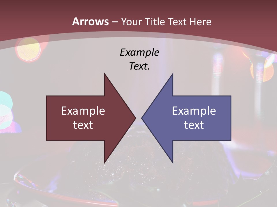 Brandy Tree Lights PowerPoint Template