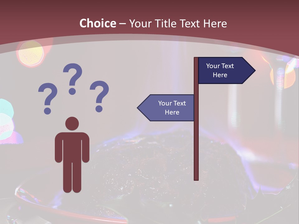 Brandy Tree Lights PowerPoint Template