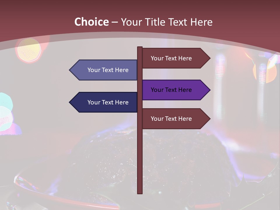 Brandy Tree Lights PowerPoint Template