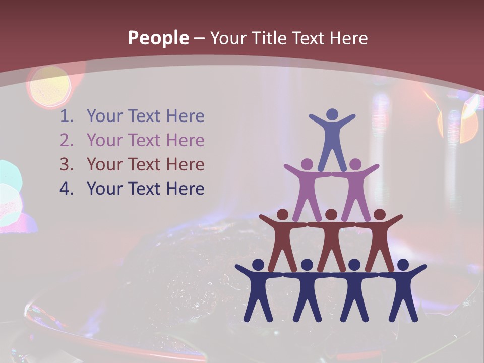 Brandy Tree Lights PowerPoint Template