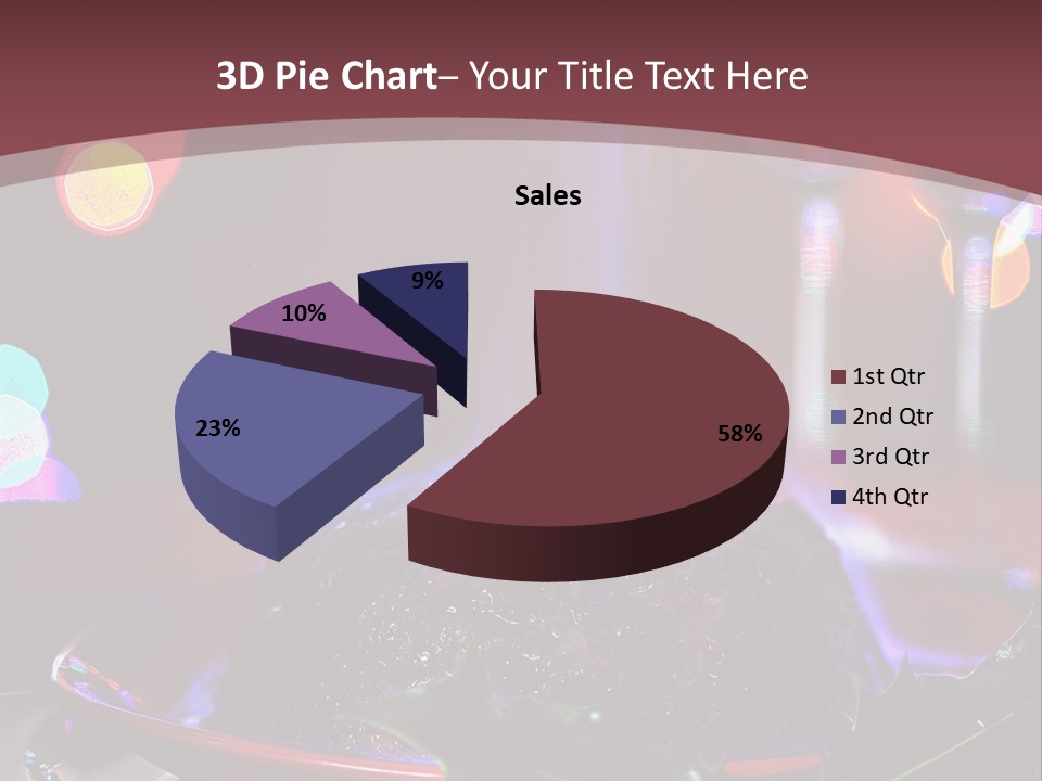 Brandy Tree Lights PowerPoint Template