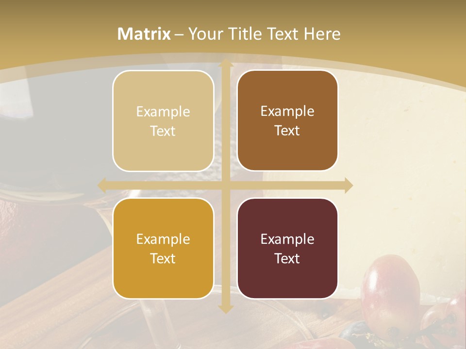 Cheese Cork Glass PowerPoint Template