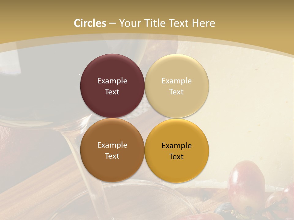 Cheese Cork Glass PowerPoint Template