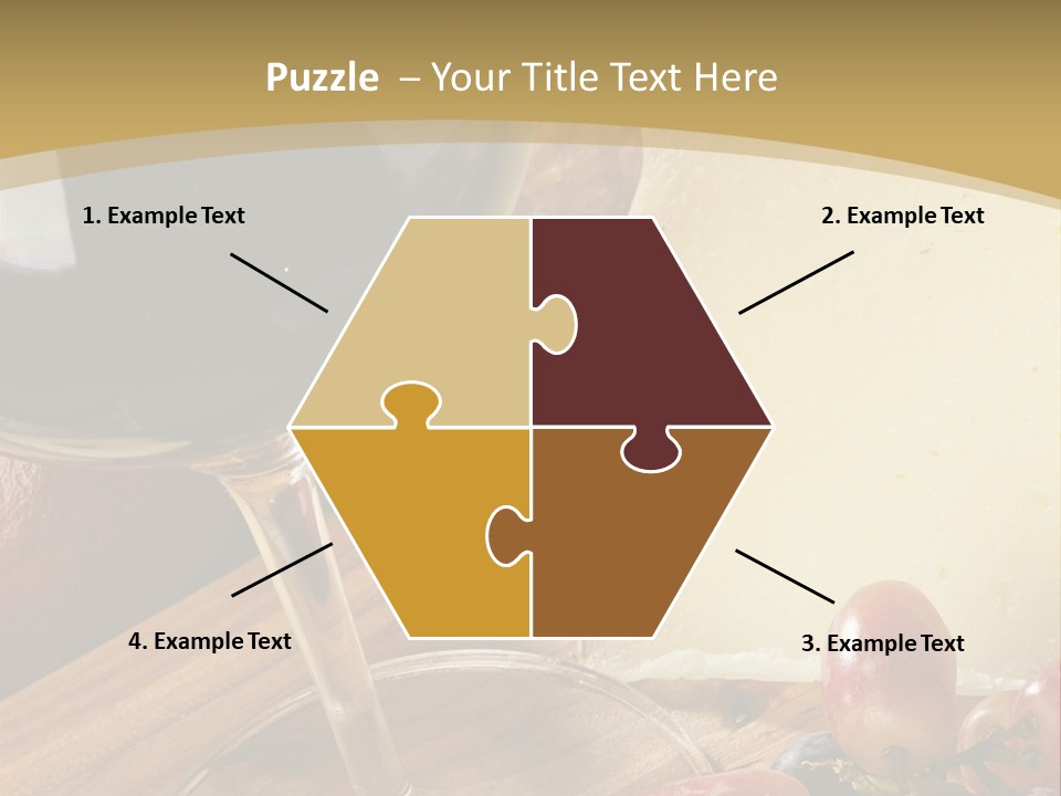 Cheese Cork Glass PowerPoint Template