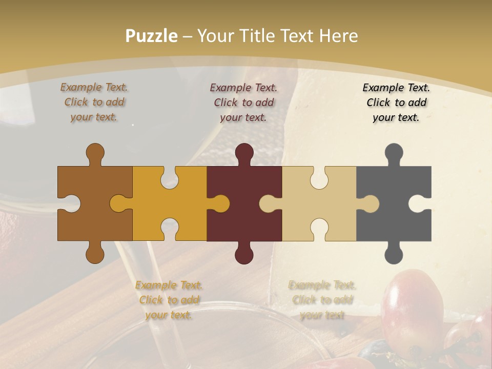 Cheese Cork Glass PowerPoint Template