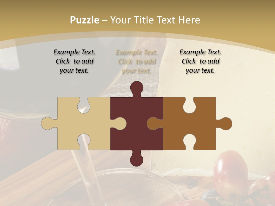 Cheese Cork Glass PowerPoint Template