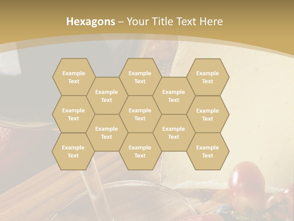 Cheese Cork Glass PowerPoint Template