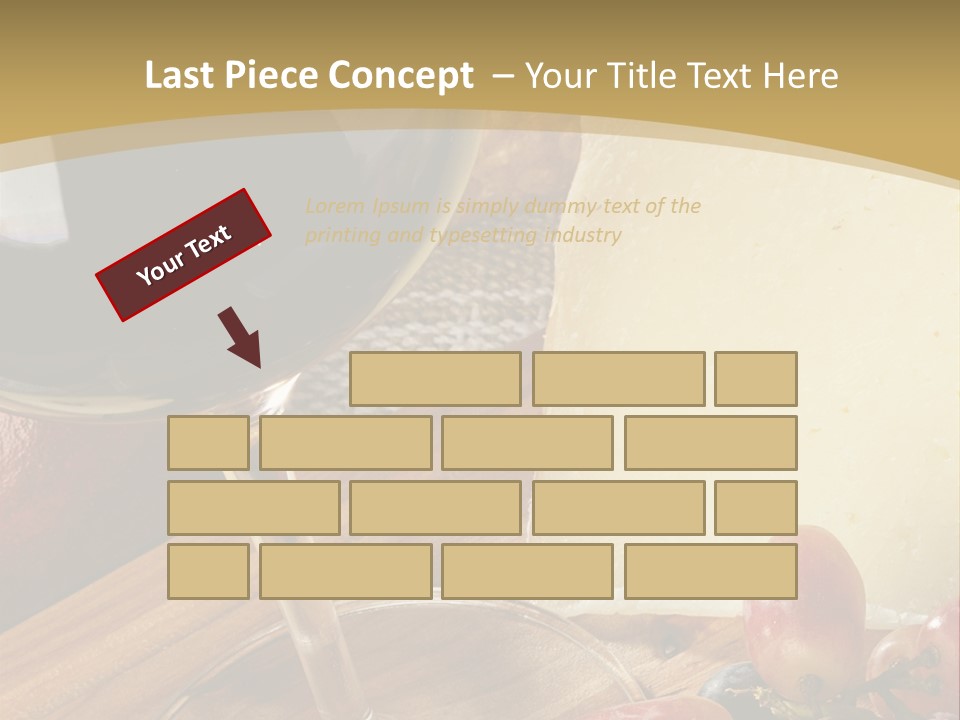Cheese Cork Glass PowerPoint Template