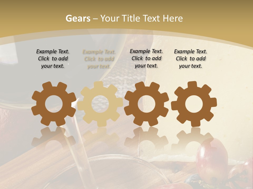 Cheese Cork Glass PowerPoint Template