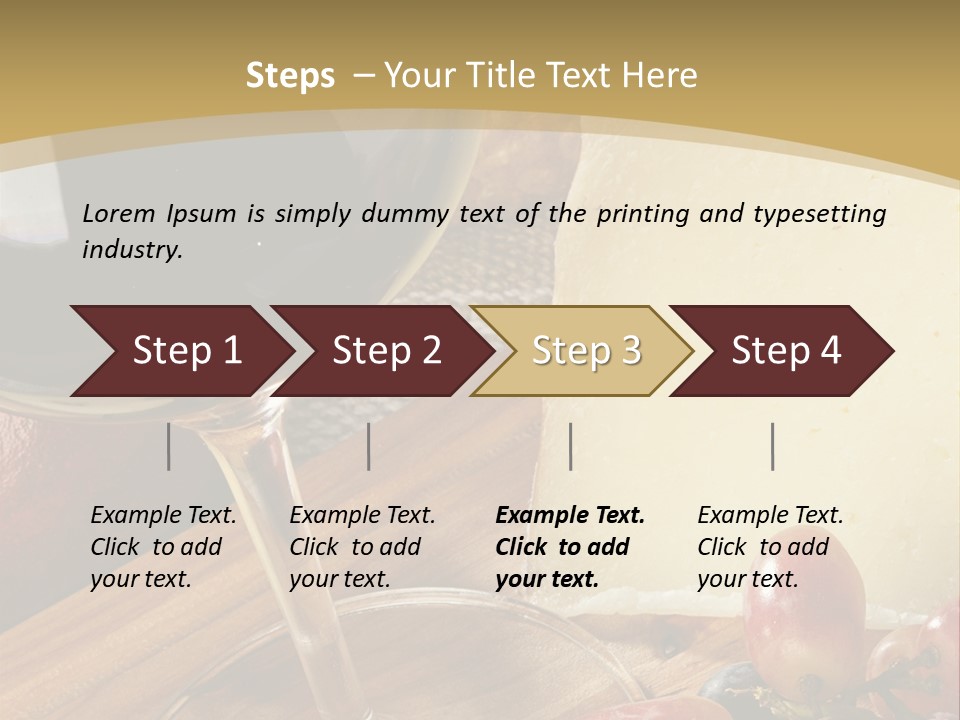 Cheese Cork Glass PowerPoint Template