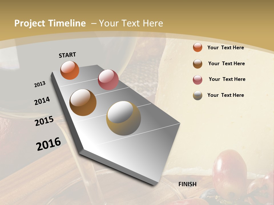Cheese Cork Glass PowerPoint Template
