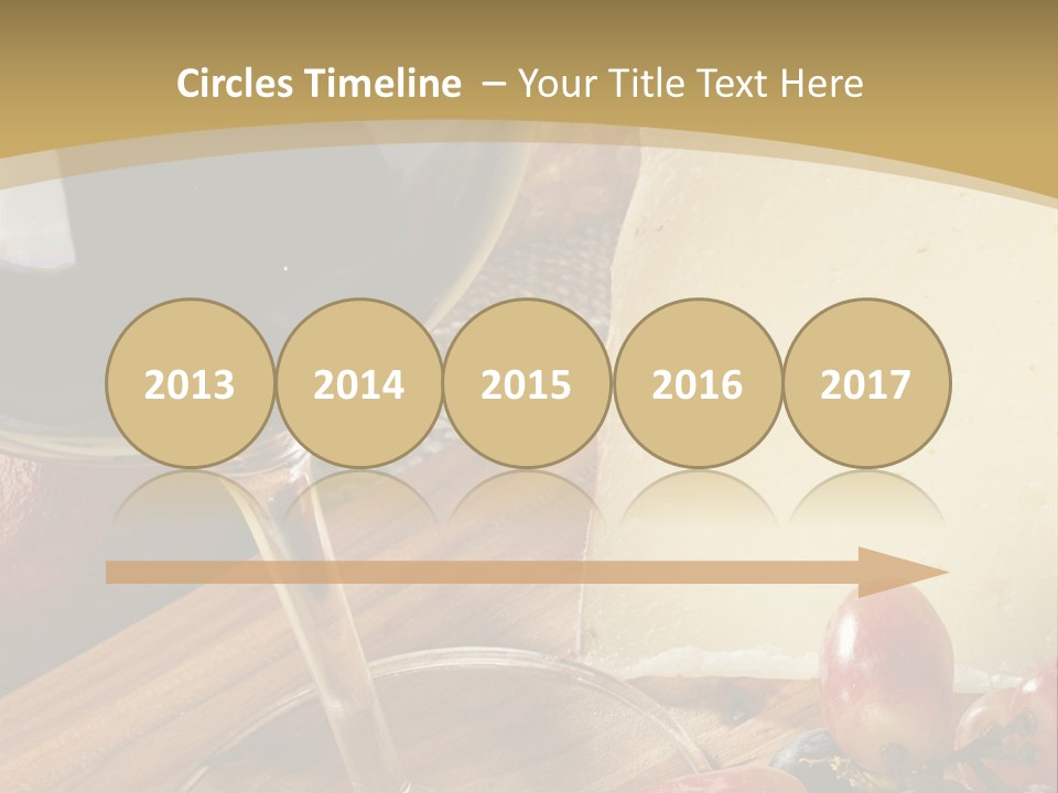 Cheese Cork Glass PowerPoint Template