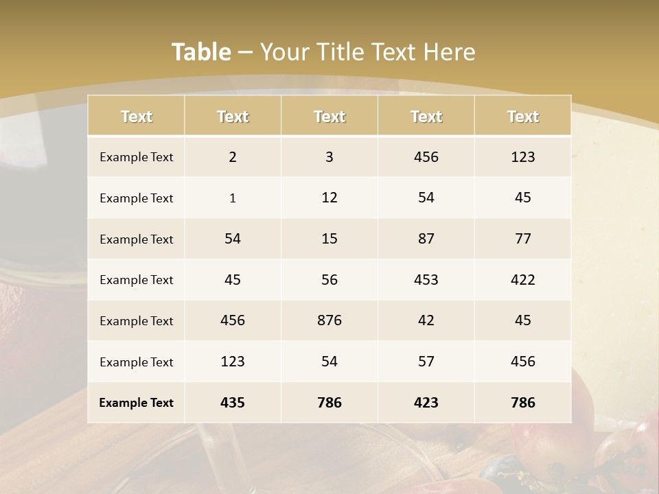 Cheese Cork Glass PowerPoint Template