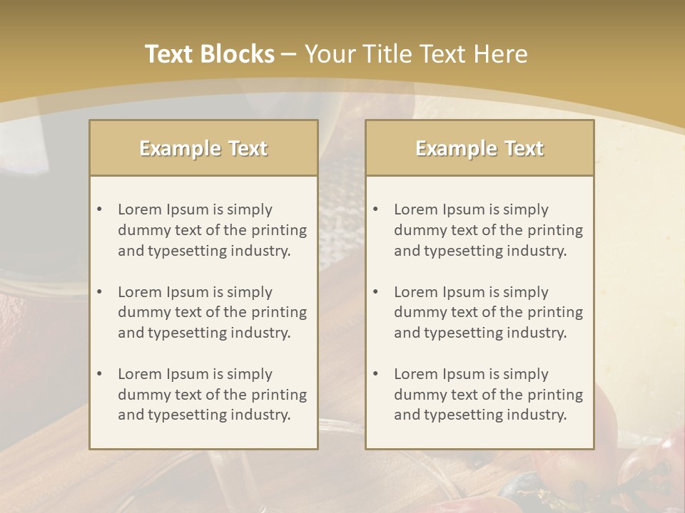 Cheese Cork Glass PowerPoint Template