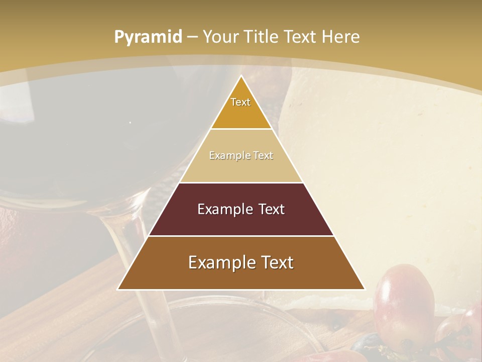 Cheese Cork Glass PowerPoint Template