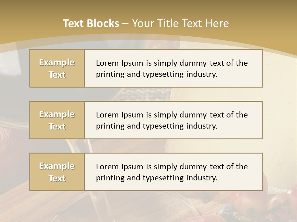 Cheese Cork Glass PowerPoint Template