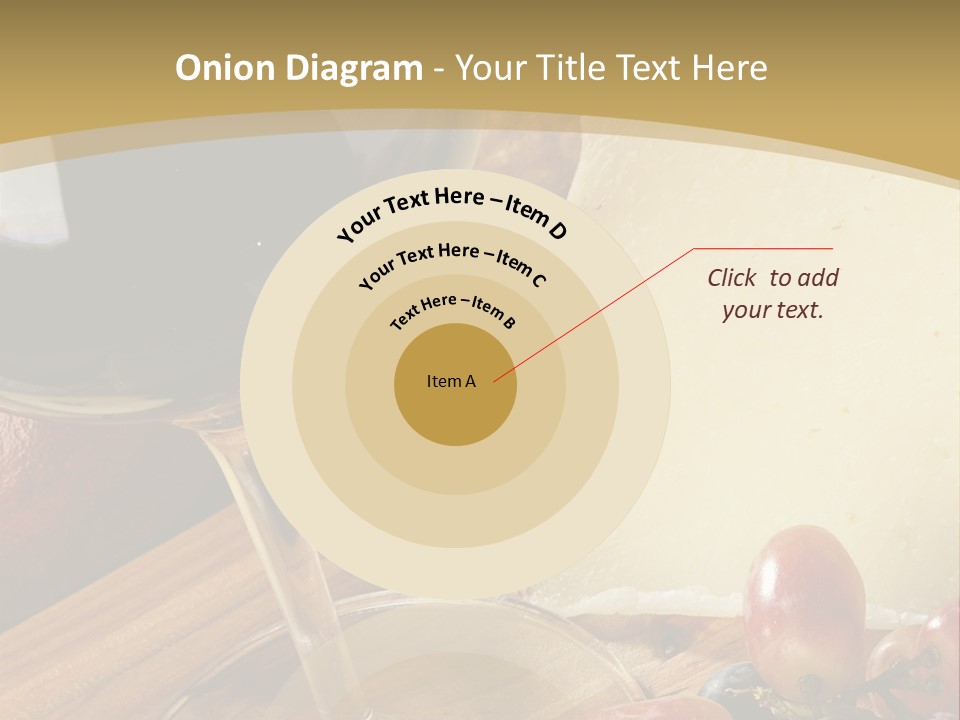 Cheese Cork Glass PowerPoint Template