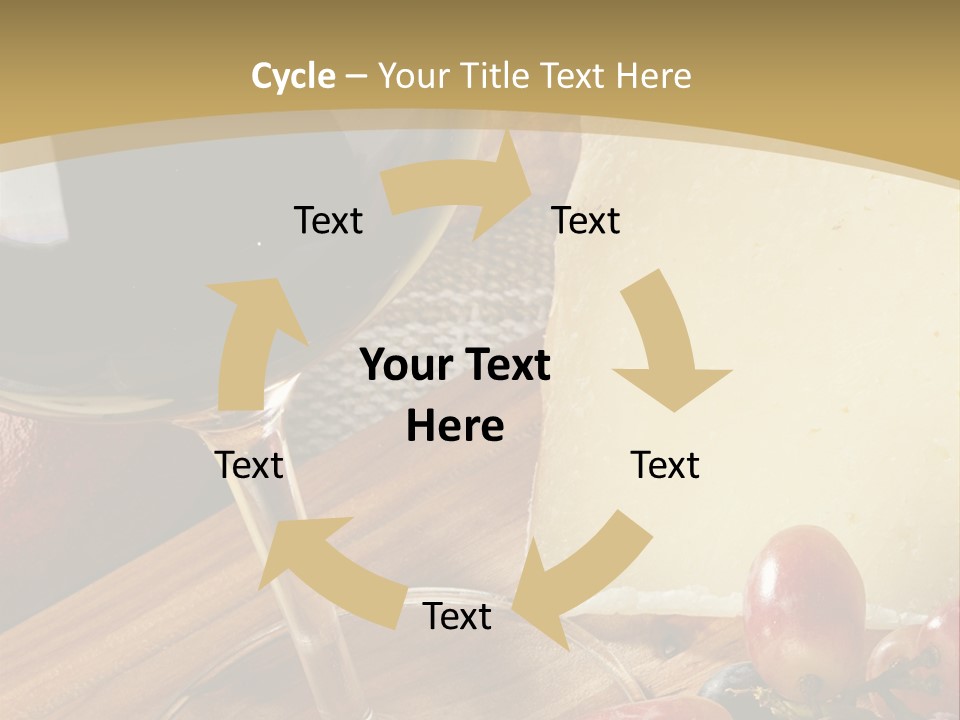 Cheese Cork Glass PowerPoint Template