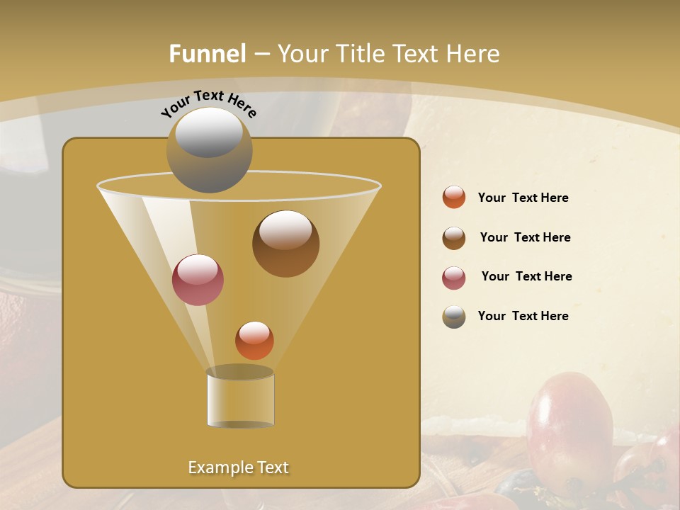 Cheese Cork Glass PowerPoint Template