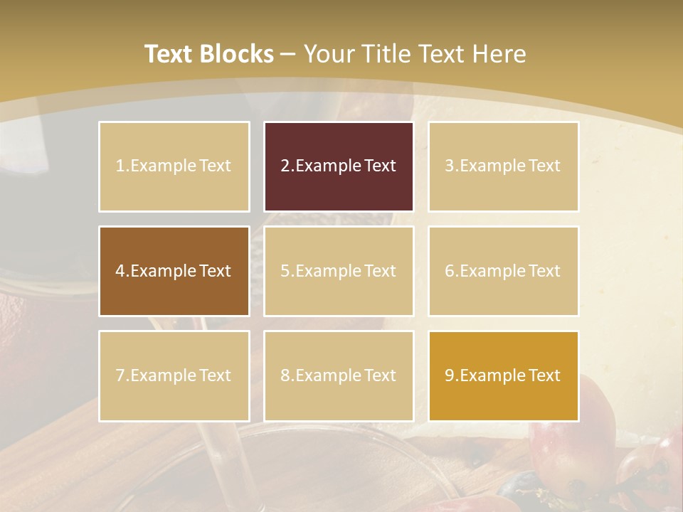 Cheese Cork Glass PowerPoint Template