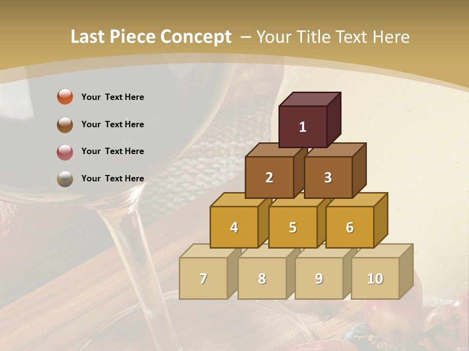 Cheese Cork Glass PowerPoint Template