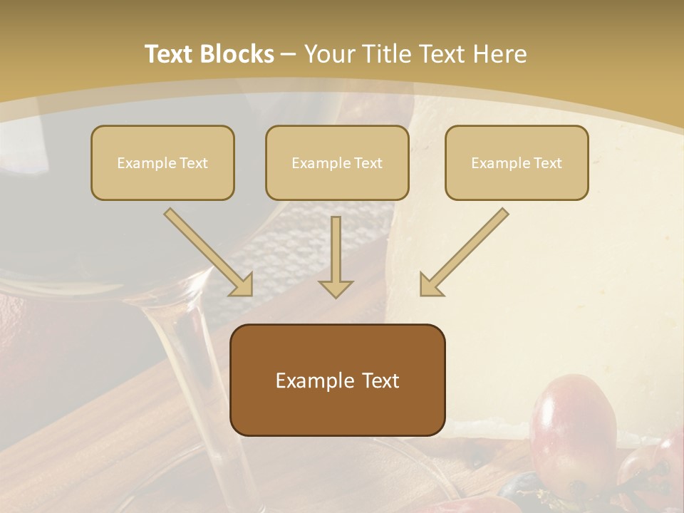 Cheese Cork Glass PowerPoint Template