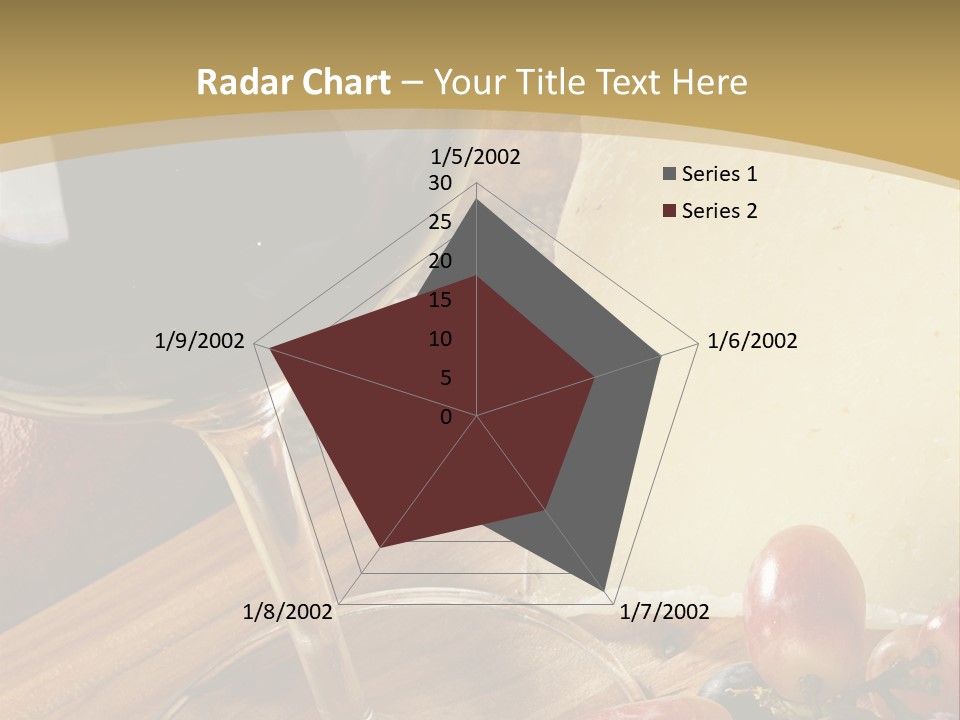 Cheese Cork Glass PowerPoint Template