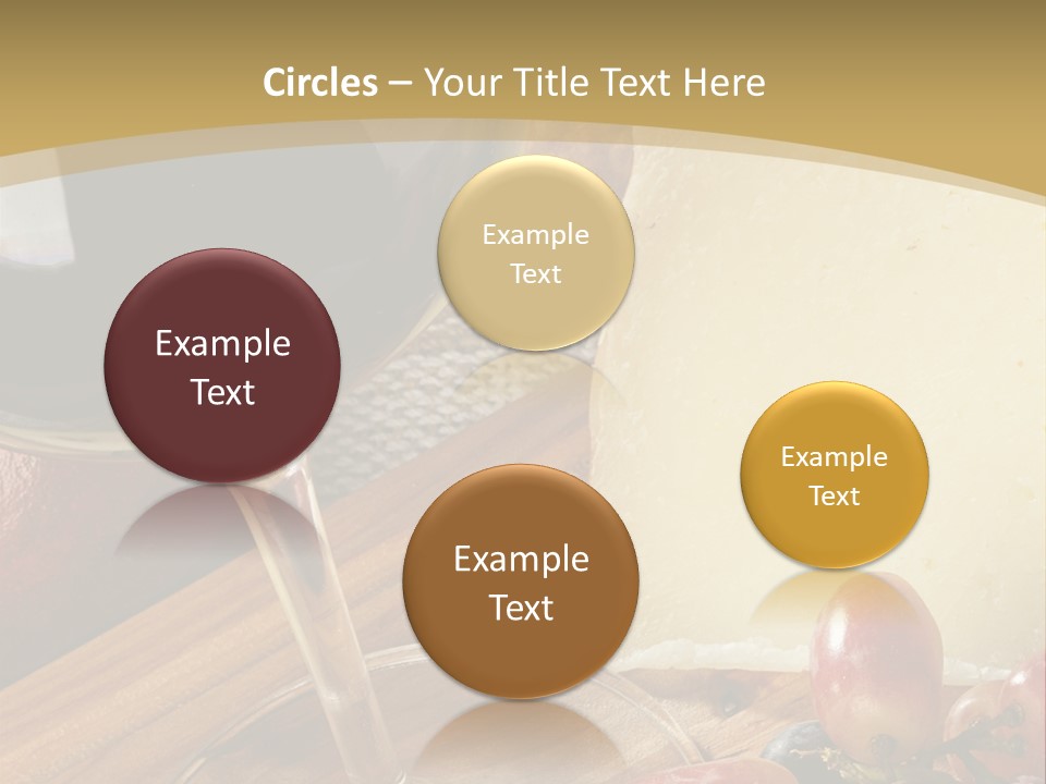 Cheese Cork Glass PowerPoint Template